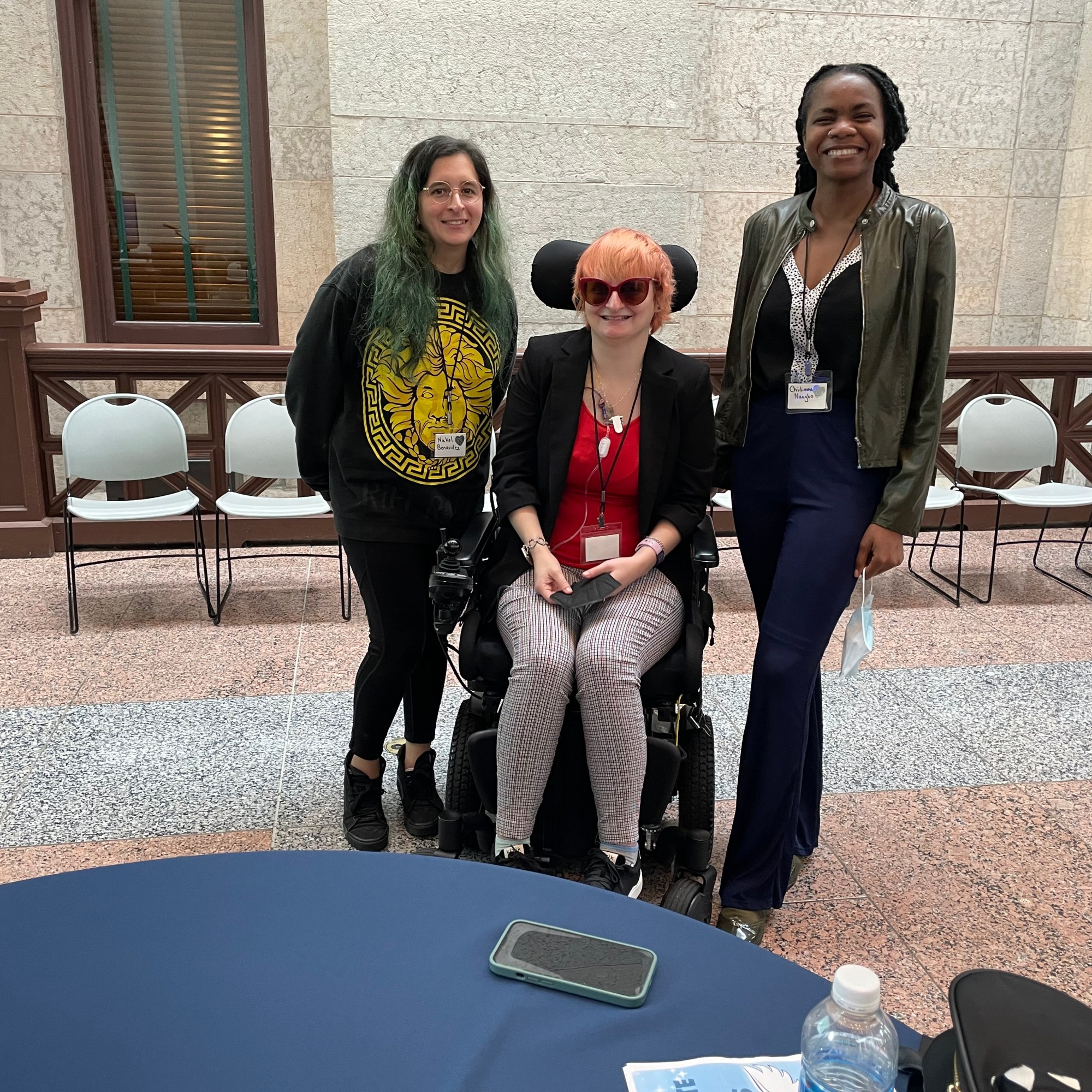 Picture of OOTF members sitting at table in Ohio Statehouse